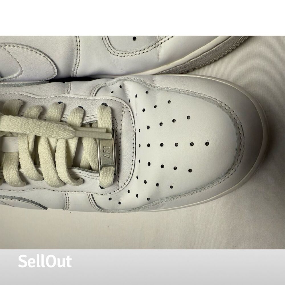 Nike Air Force 1 '07 Low Men's White Sneakers Size 8.5 Casual - Picture 5 of 9